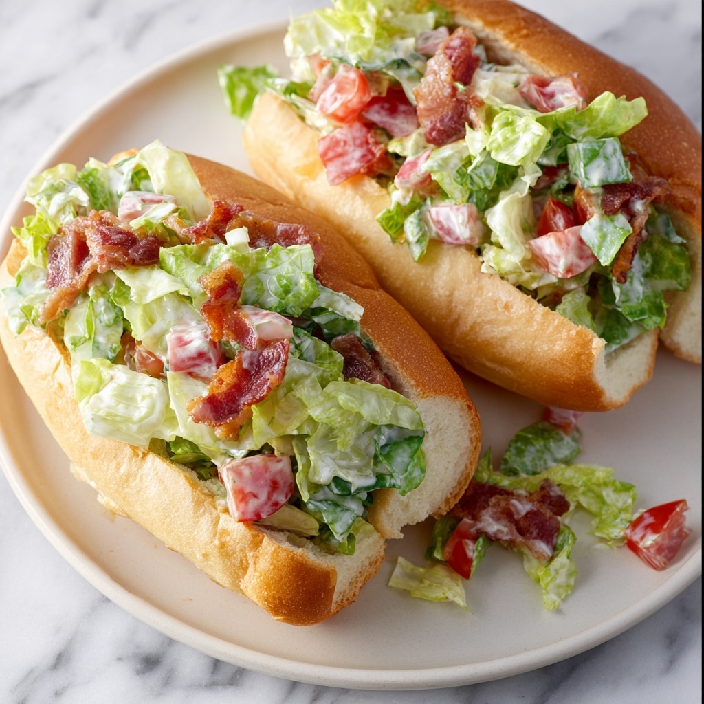 Chopped BLT Salad Sandwiches Recipe - Recipe Image