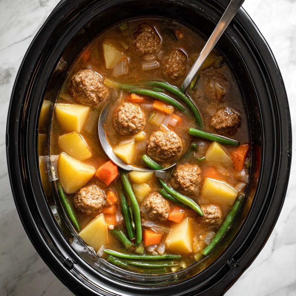 Crockpot Meatball Stew Recipe - Recipe Image