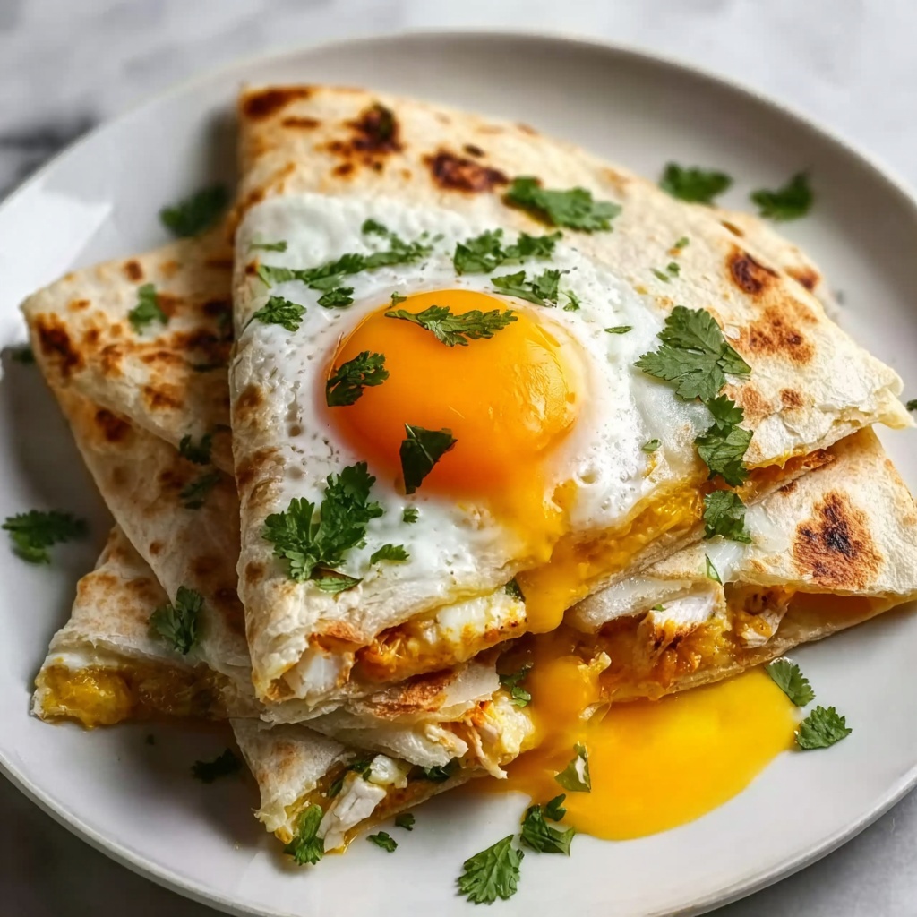 Fried Egg Quesadilla with Avocado Recipe - Recipe Image