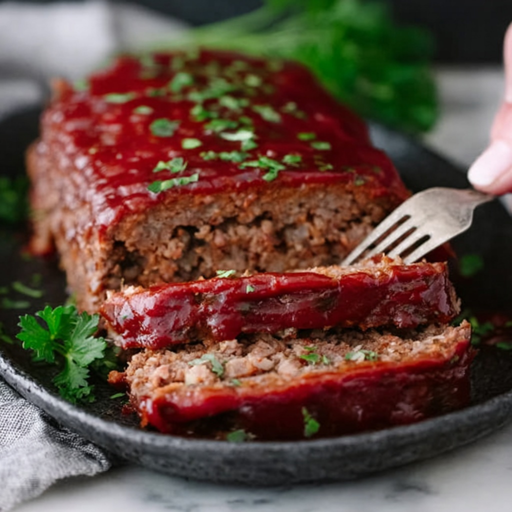 Classic Meatloaf with a Sweet & Savory Twist Recipe - Recipe Image