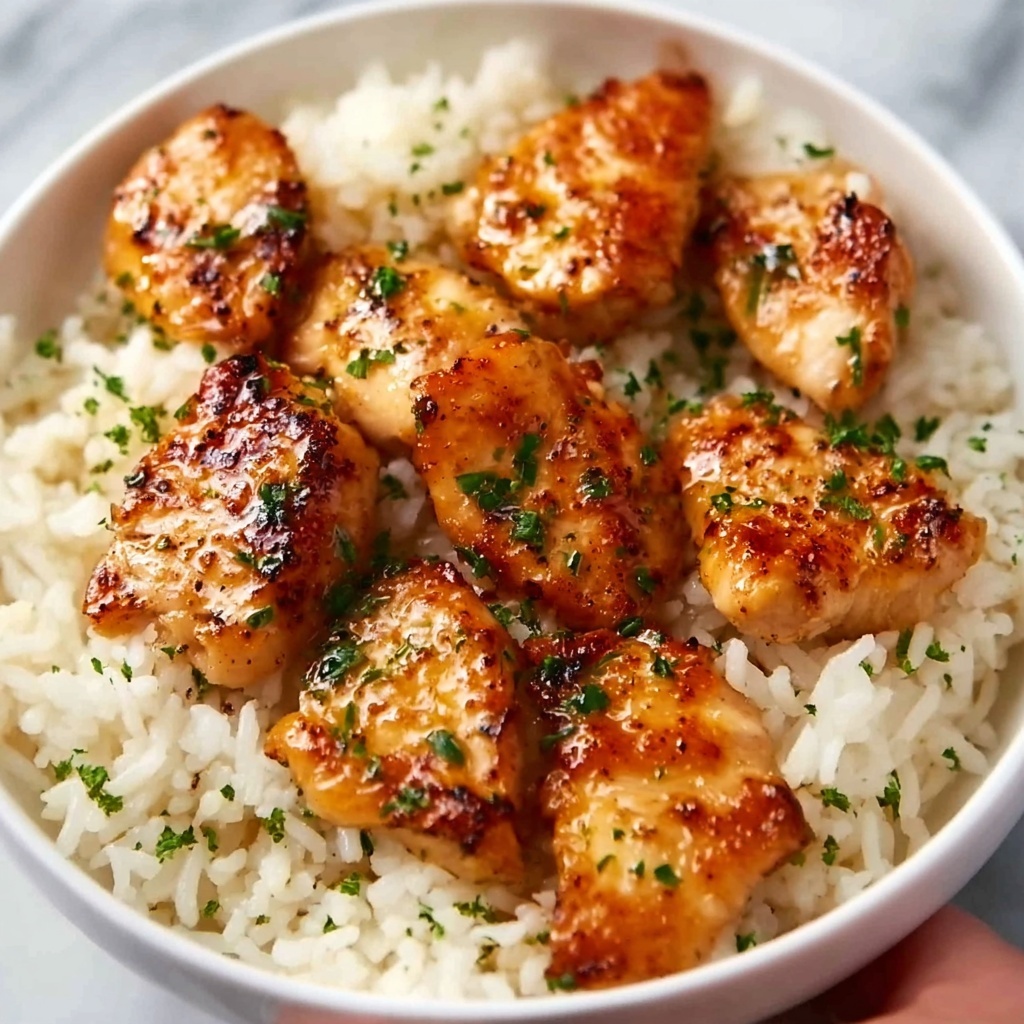 Chicken Scampi with Garlic Parmesan Rice Recipe - Recipe Image