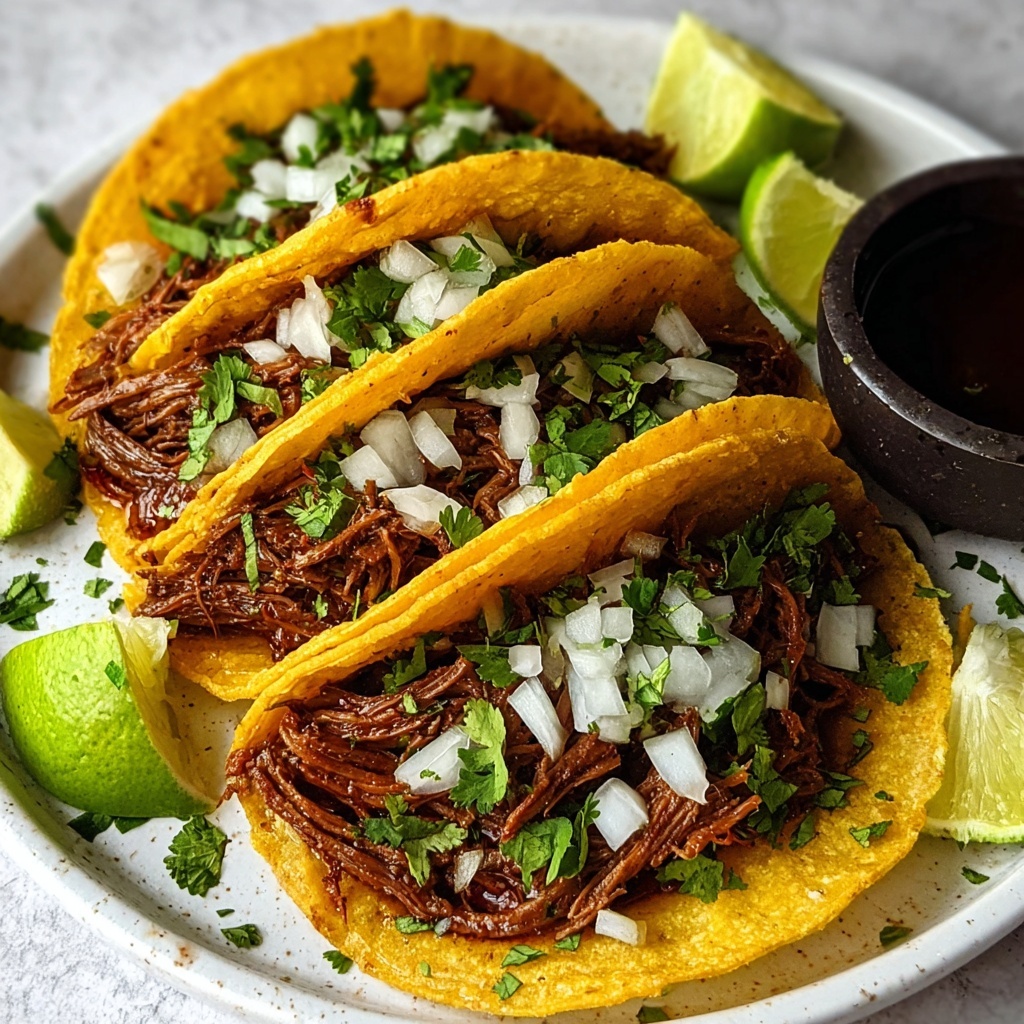 Spicy Slow-Cooked Mexican Birria Tacos Recipe - Recipe Image