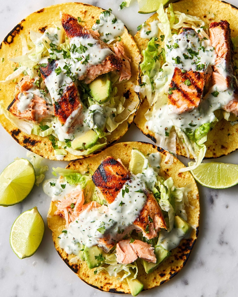 Baked Salmon Tacos Recipe - Recipe Image
