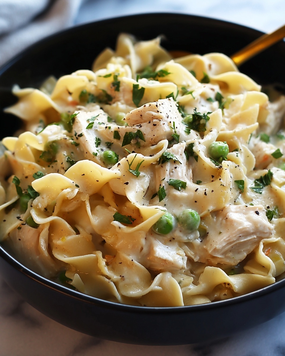 Easy One Pot Chicken and Noodles Recipe - Recipe Image