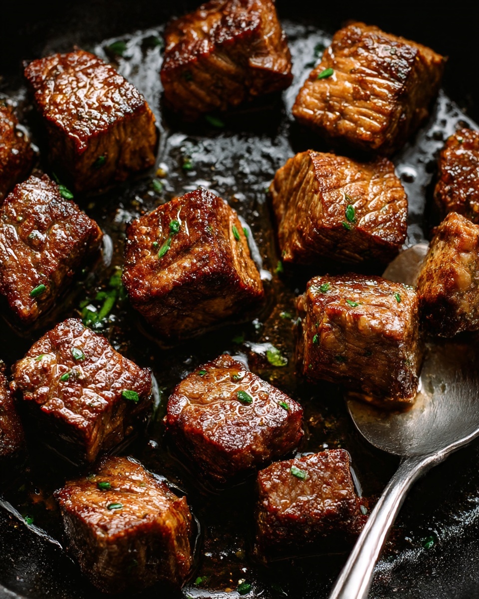 Cajun Garlic Butter Steak Bites Recipe - Recipe Image