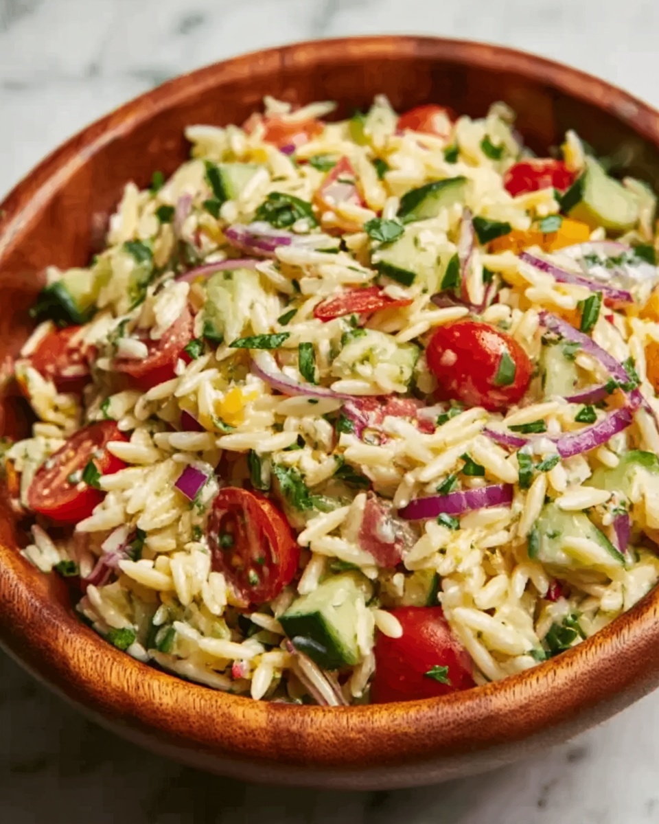 Best Orzo Pasta Salad Recipe - Recipe Image