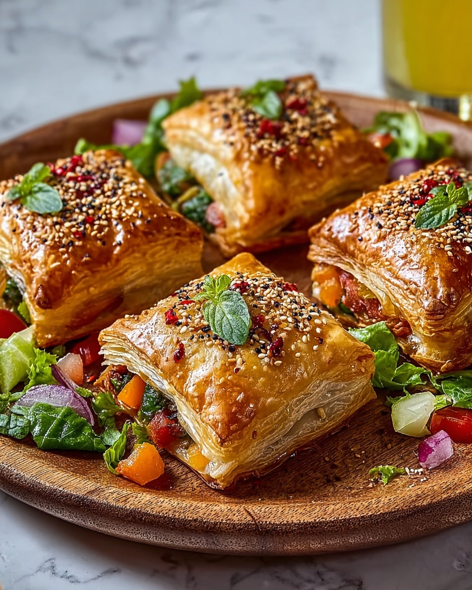 Puff Pastry Samosa Chaat Recipe - Recipe Image