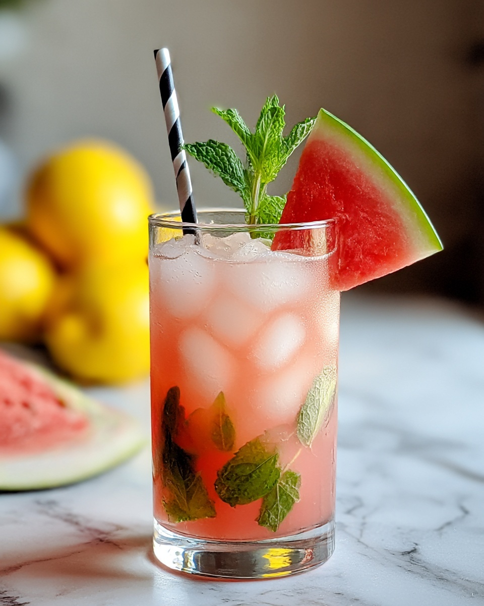 Watermelon Mint Lemonade Recipe - Recipe Image