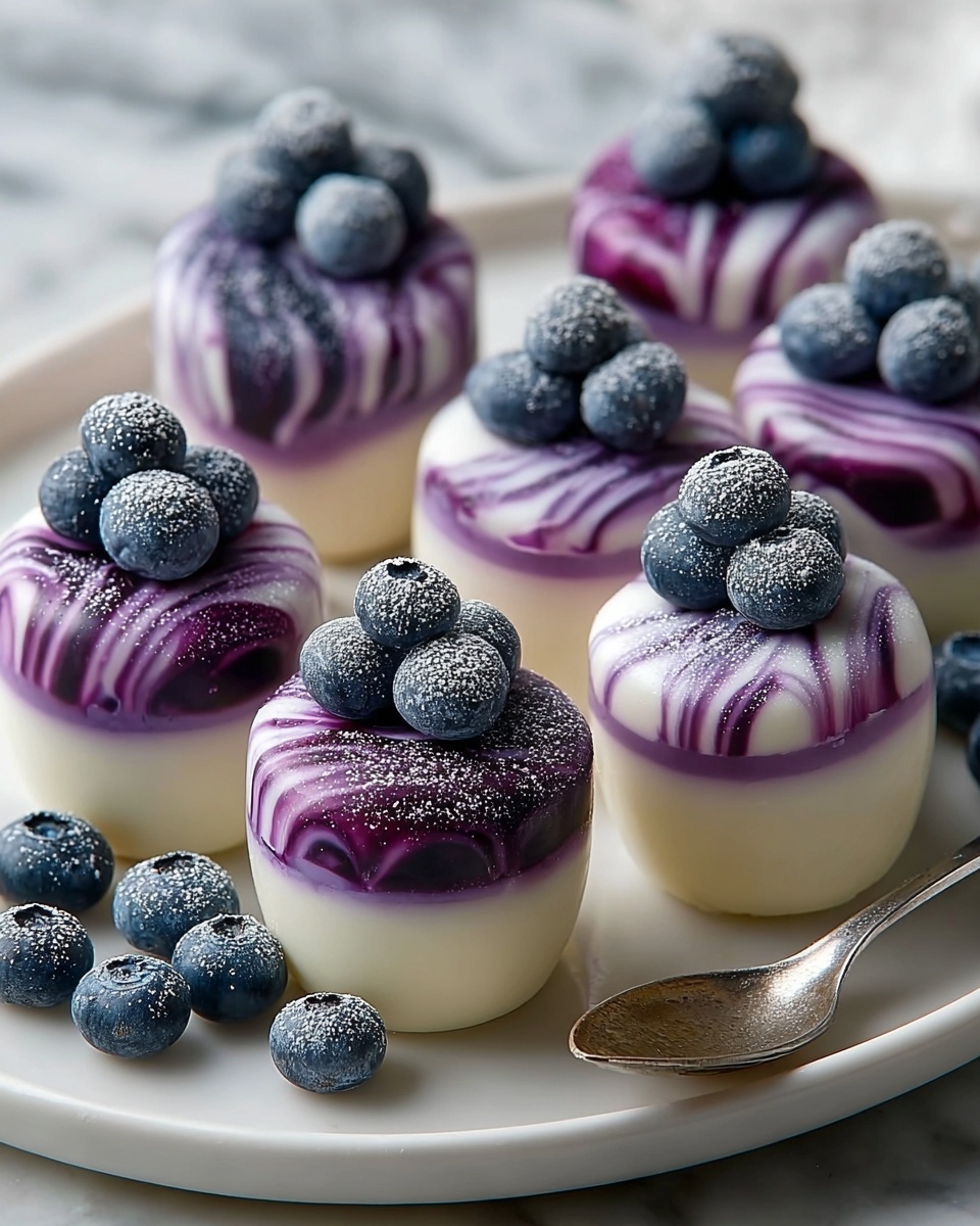 Blueberry Swirl Yogurt Bites: A Healthy & Delicious Recipe - Recipe Image