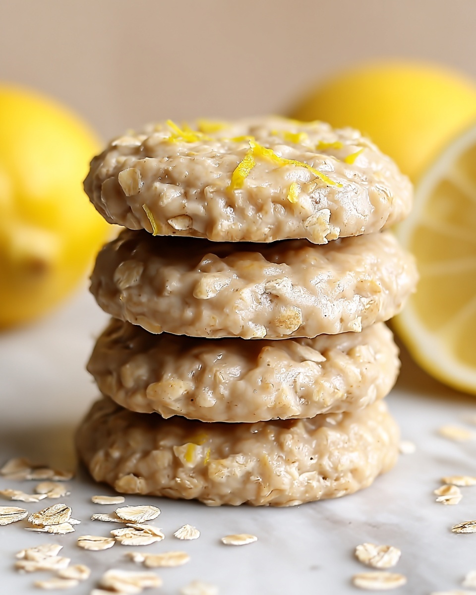 Lemon Oatmeal No-Bake Cookies Recipe - Recipe Image