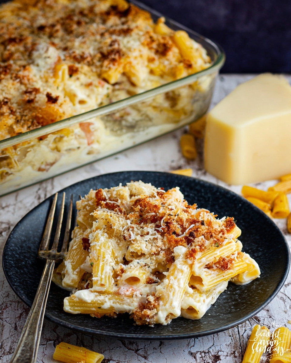 Four Cheese Baked Macaroni and Cheese Recipe - Recipe Image