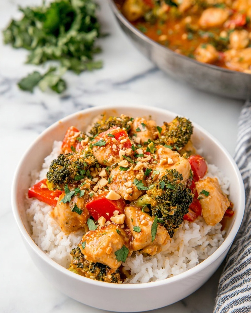 Easy Thai Peanut Chicken Recipe - Recipe Image