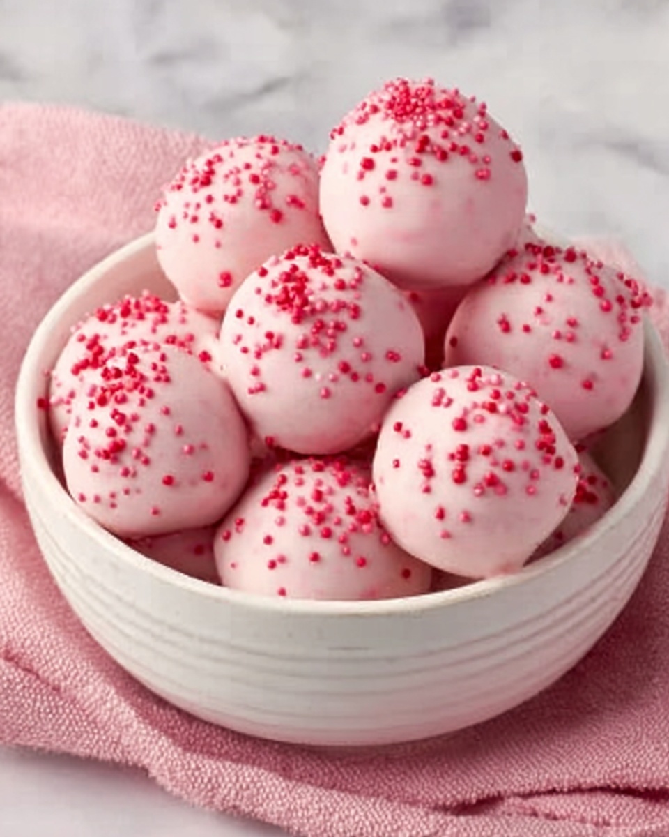 Strawberry Cake Balls Recipe - Recipe Image