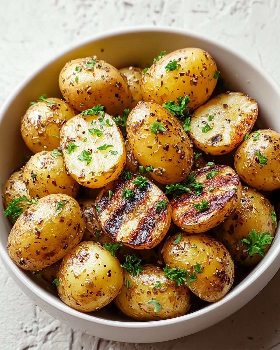 Easy Garlic Roasted Potatoes Recipe - Recipe Image