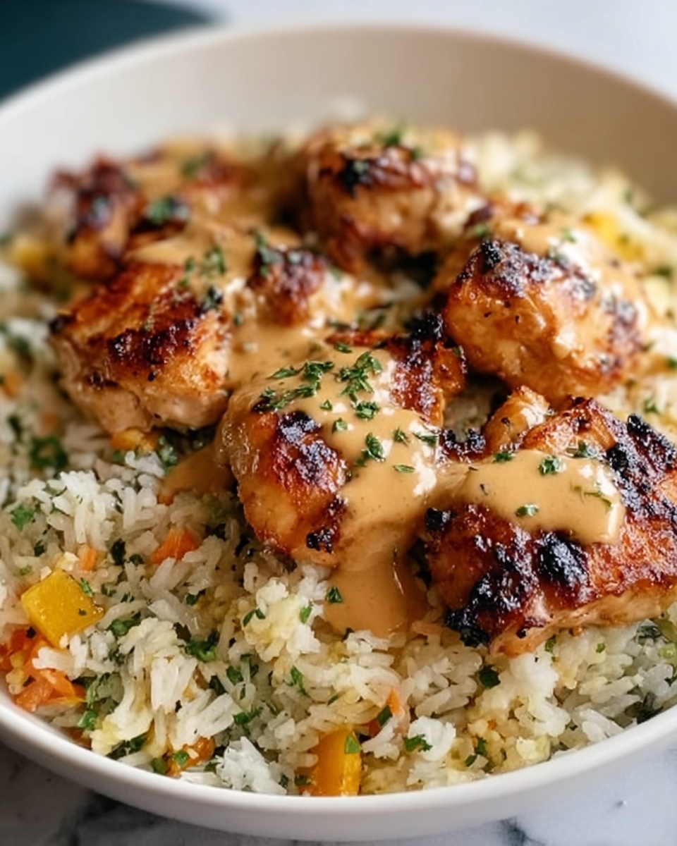 Smothered Chicken and Rice Bake Recipe - Recipe Image