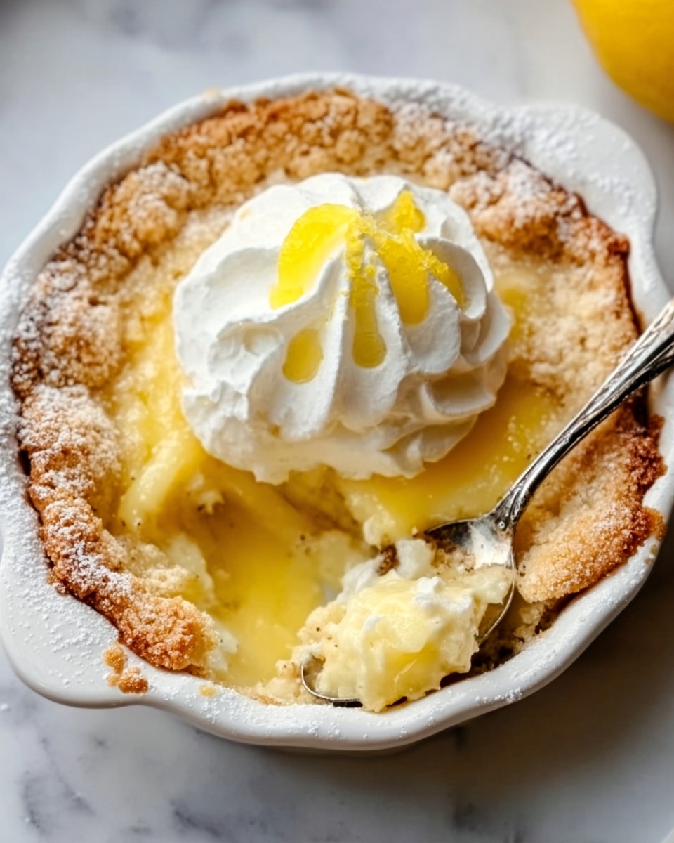 Magic Lemon Cobbler Recipe - Recipe Image