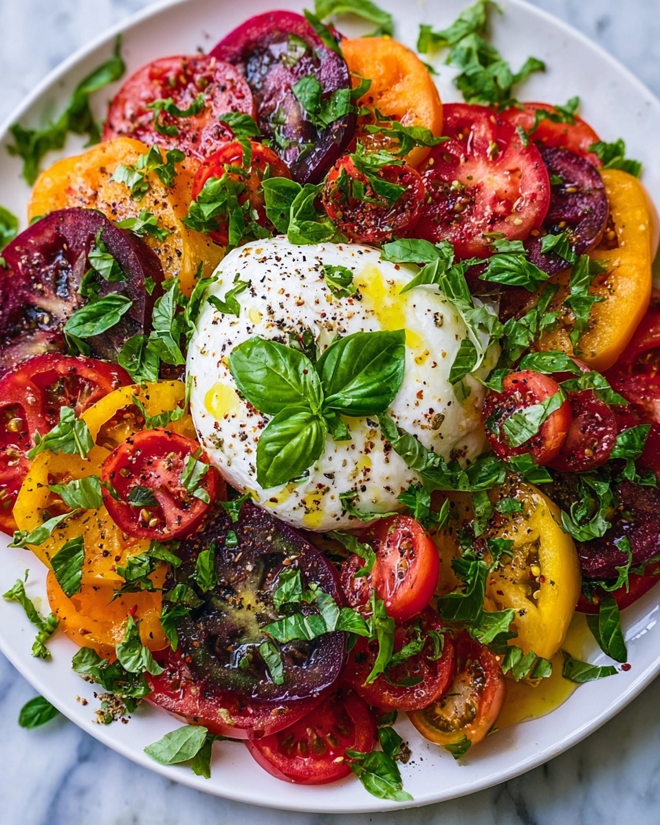 Fresh Tomato Burrata Salad Recipe - Recipe Image