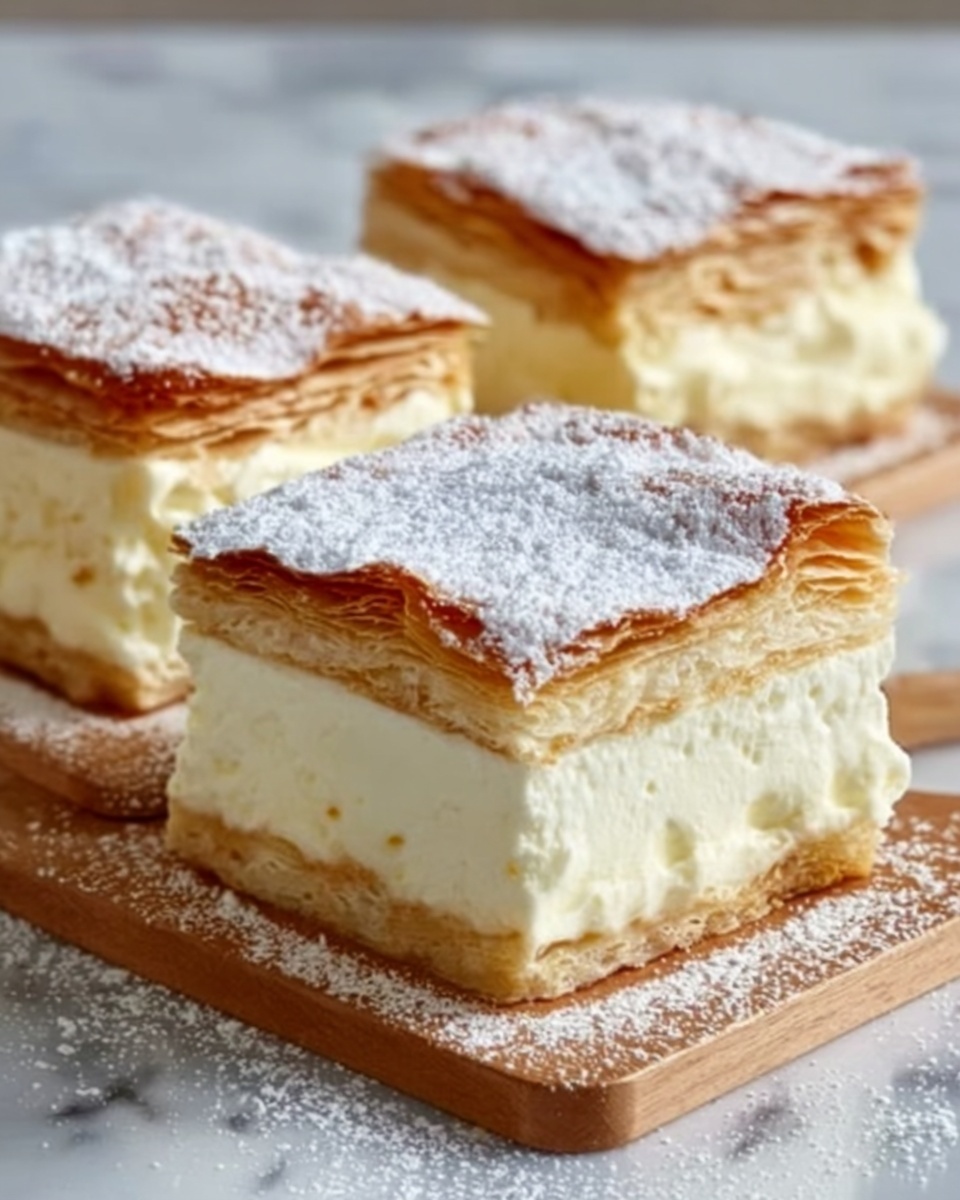 Vanilla Custard Cream Squares Recipe - Recipe Image