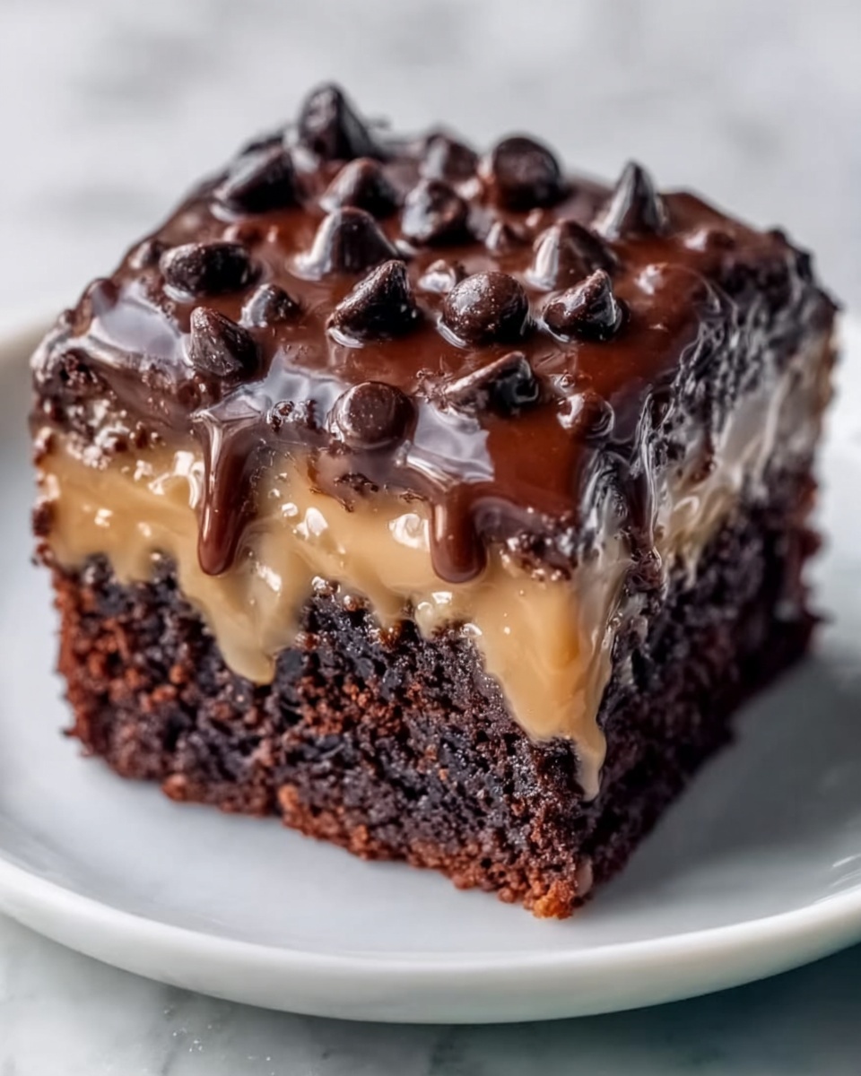 German Chocolate Poke Cake Recipe - Recipe Image