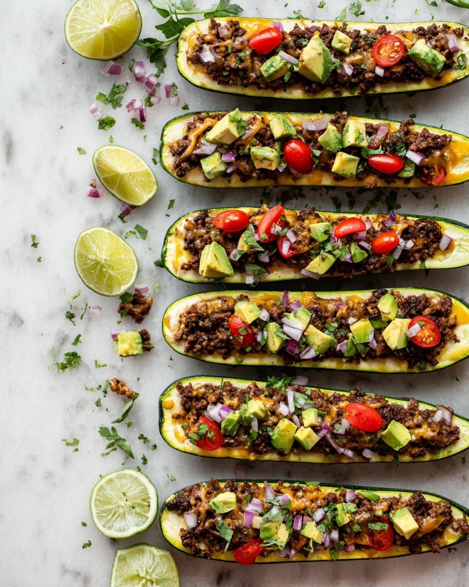 Taco Zucchini Boats Recipe - Recipe Image