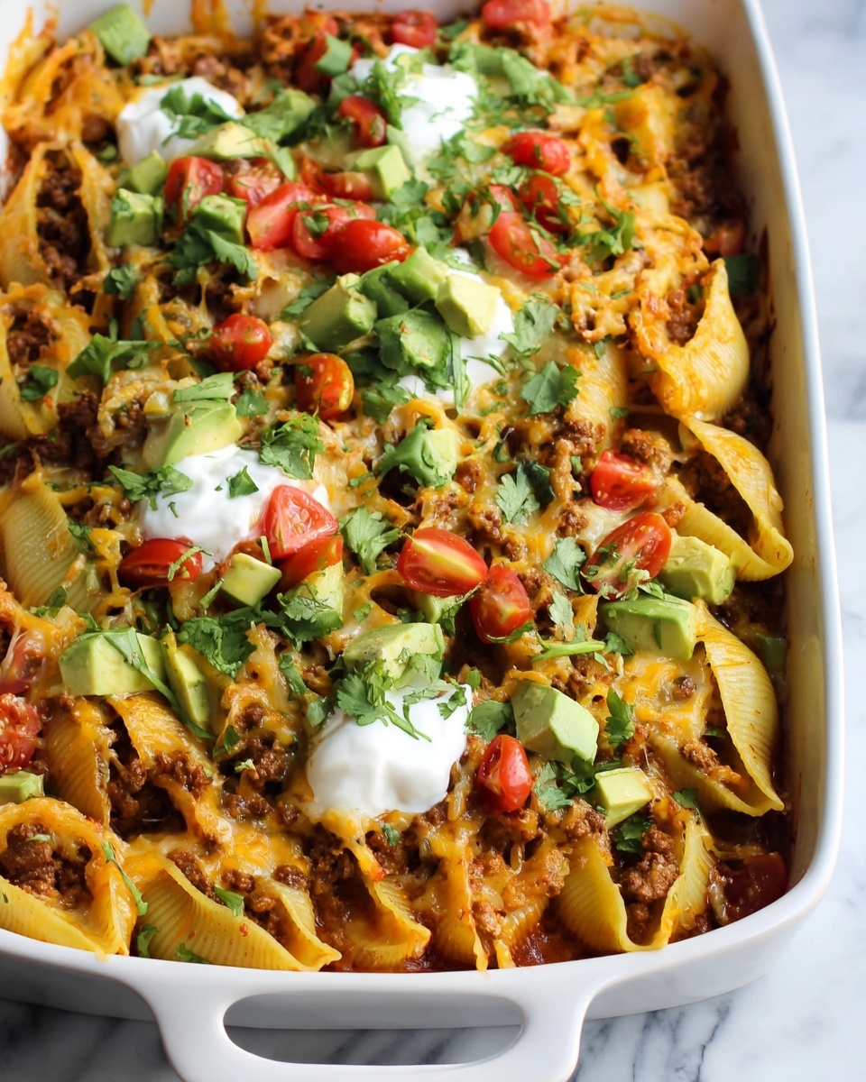 Taco Stuffed Shells Recipe - Recipe Image