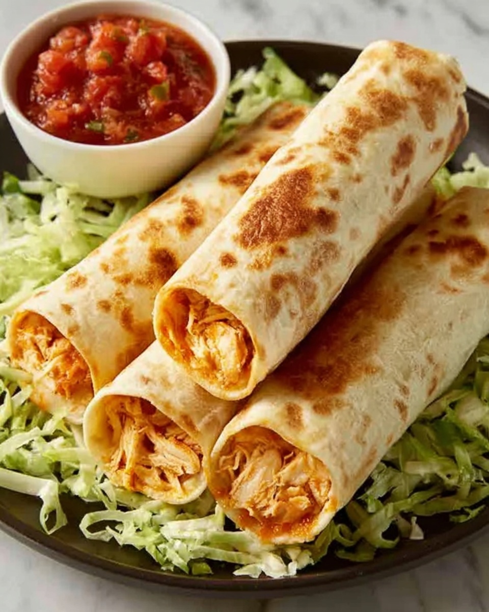 Easy Gluten-Free Chicken Taquitos Recipe - Recipe Image