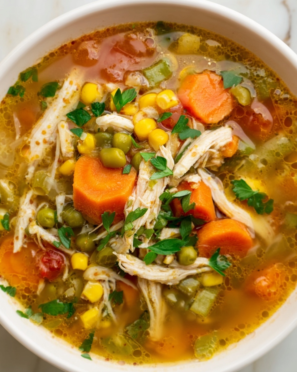 Healthy Chicken Vegetable Soup Recipe - Recipe Image