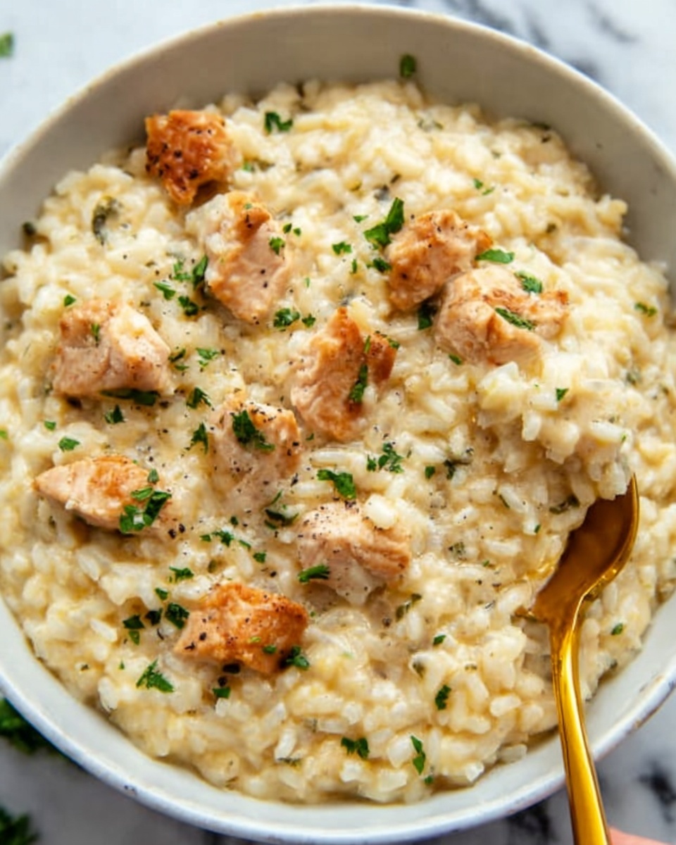 Creamy Chicken and Rice Skillet Recipe - Recipe Image