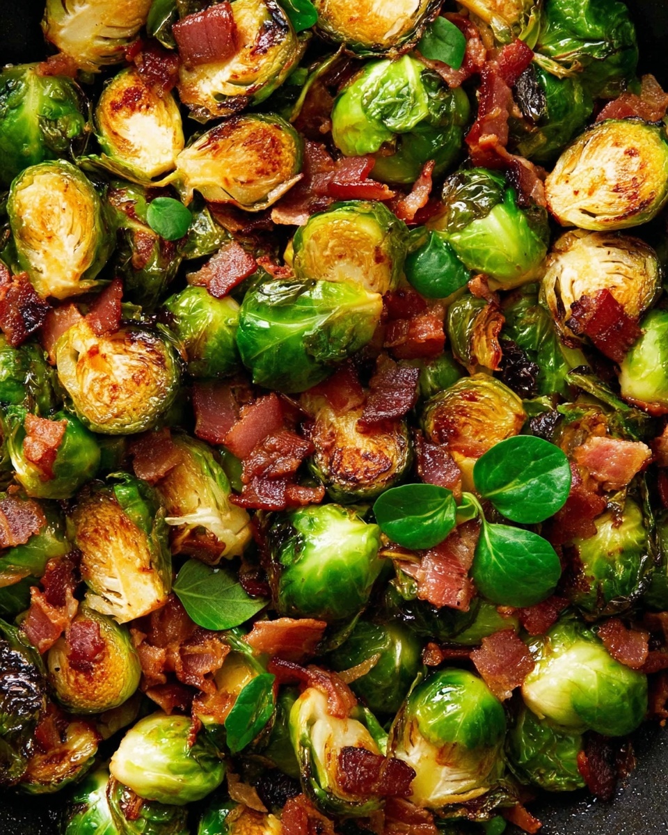 Crispy Bacon Brussels Sprouts Skillet Recipe - Recipe Image