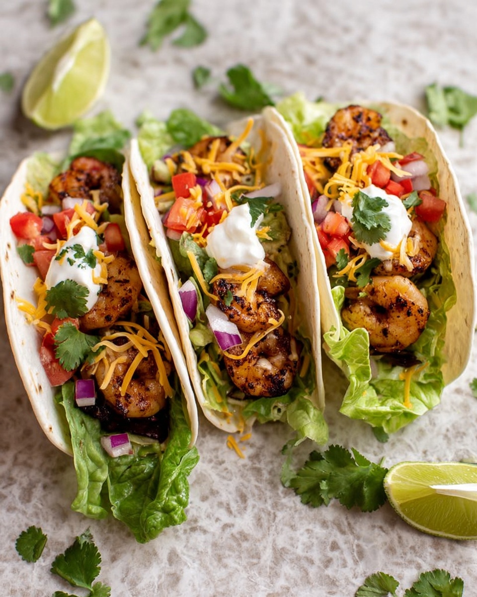 Easy Blackened Shrimp Tacos Recipe - Recipe Image