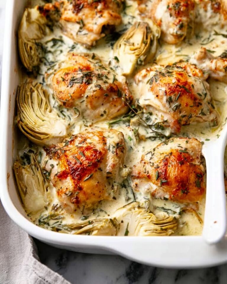 Healthy Spinach Artichoke Chicken Bake Recipe