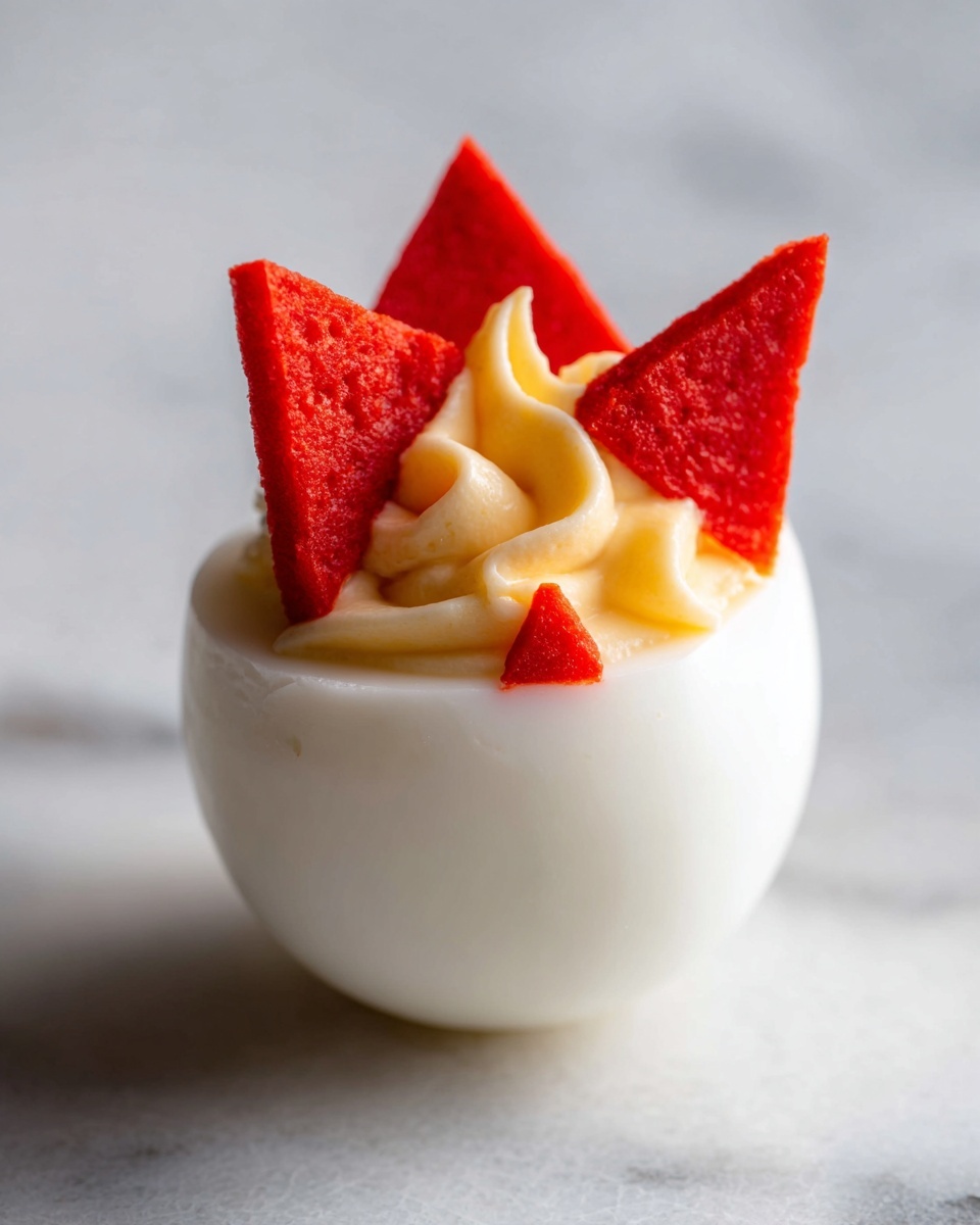 Adorable Halloween Deviled Eggs Recipe - Recipe Image