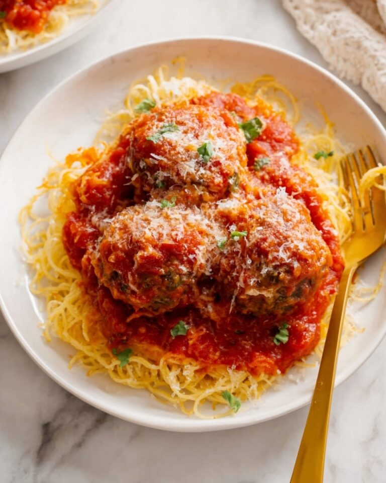 Baked Spaghetti Squash and Meatballs Recipe