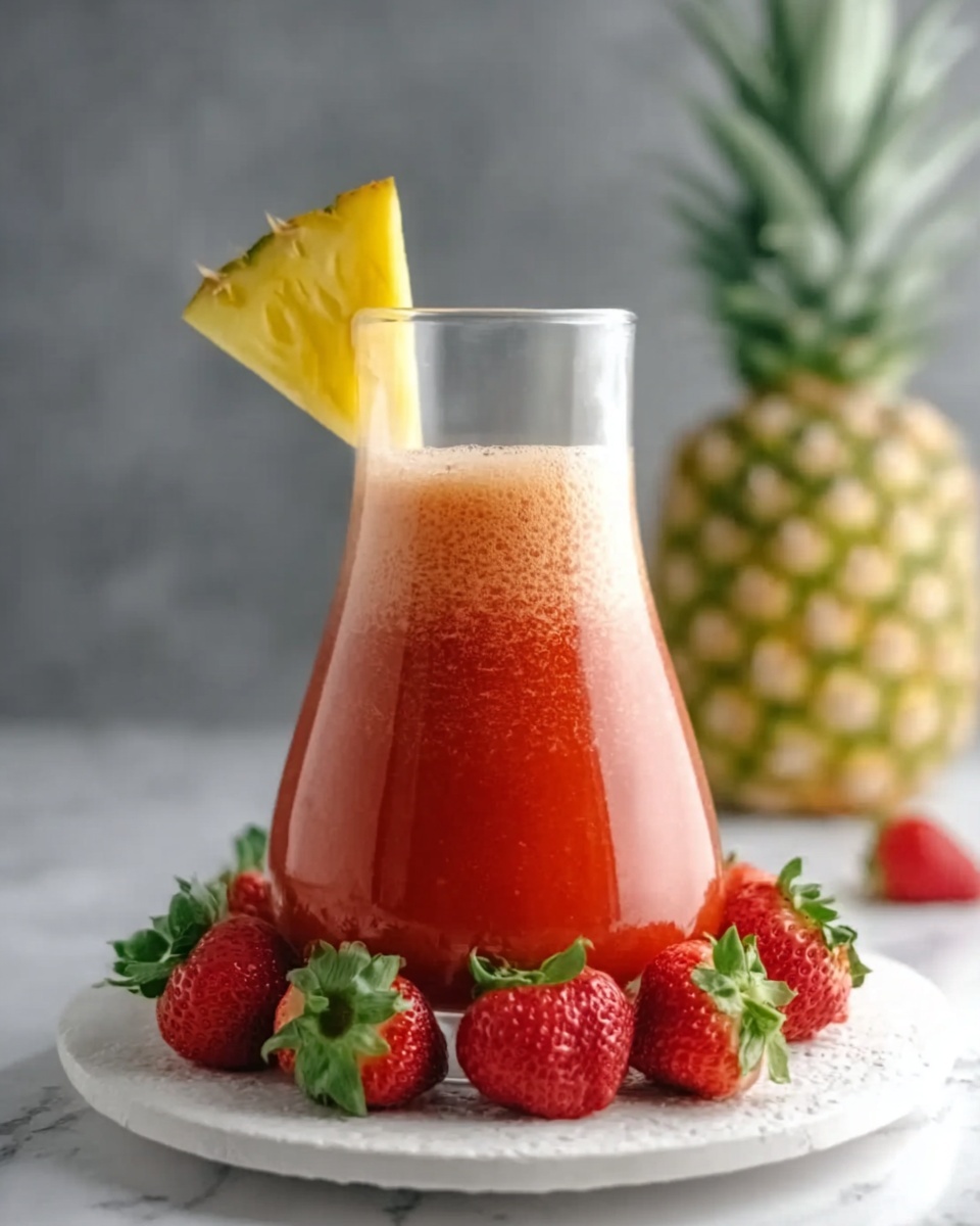 Pineapple Strawberry Agua Fresca Recipe - Recipe Image