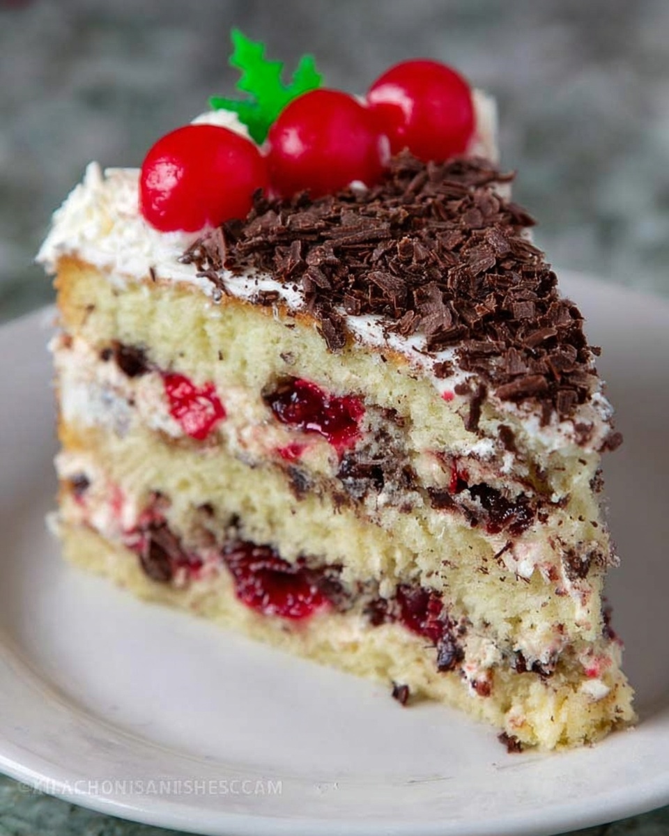 Russian Cherry Layer Cake Recipe - Recipe Image