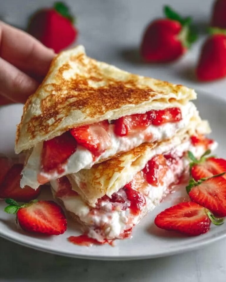 Decadent Strawberry Cheesecake Quesadillas Recipe