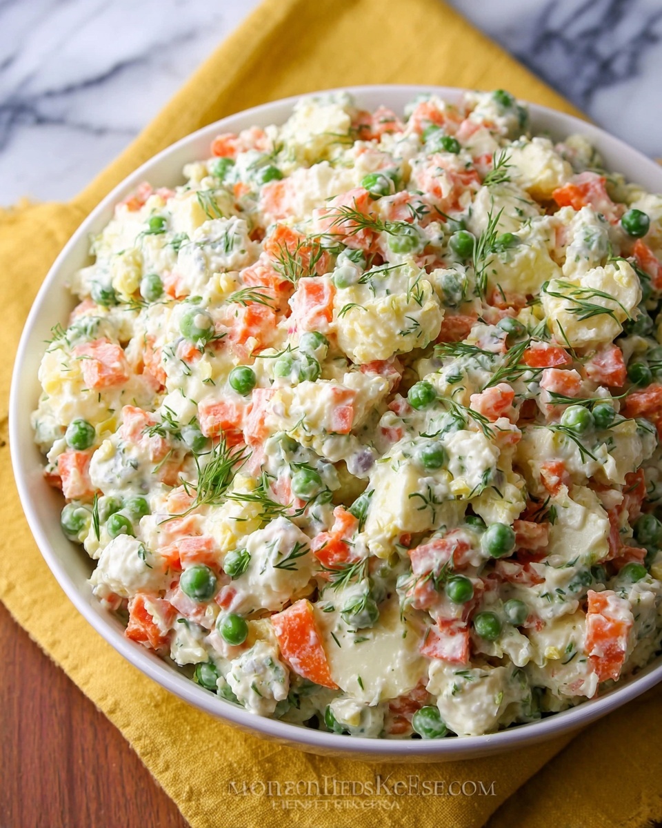 Chicken Olivye (Chicken Potato Salad) Recipe - Recipe Image