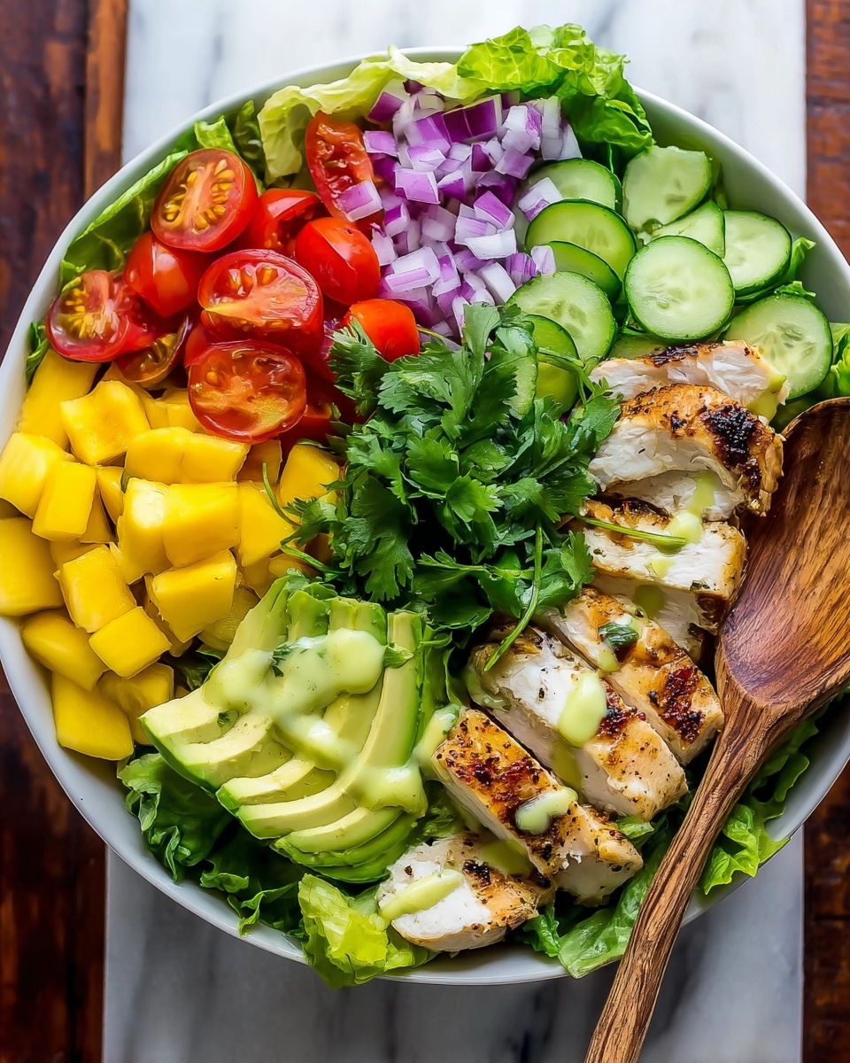 Chicken Mango Avocado Salad Recipe - Recipe Image