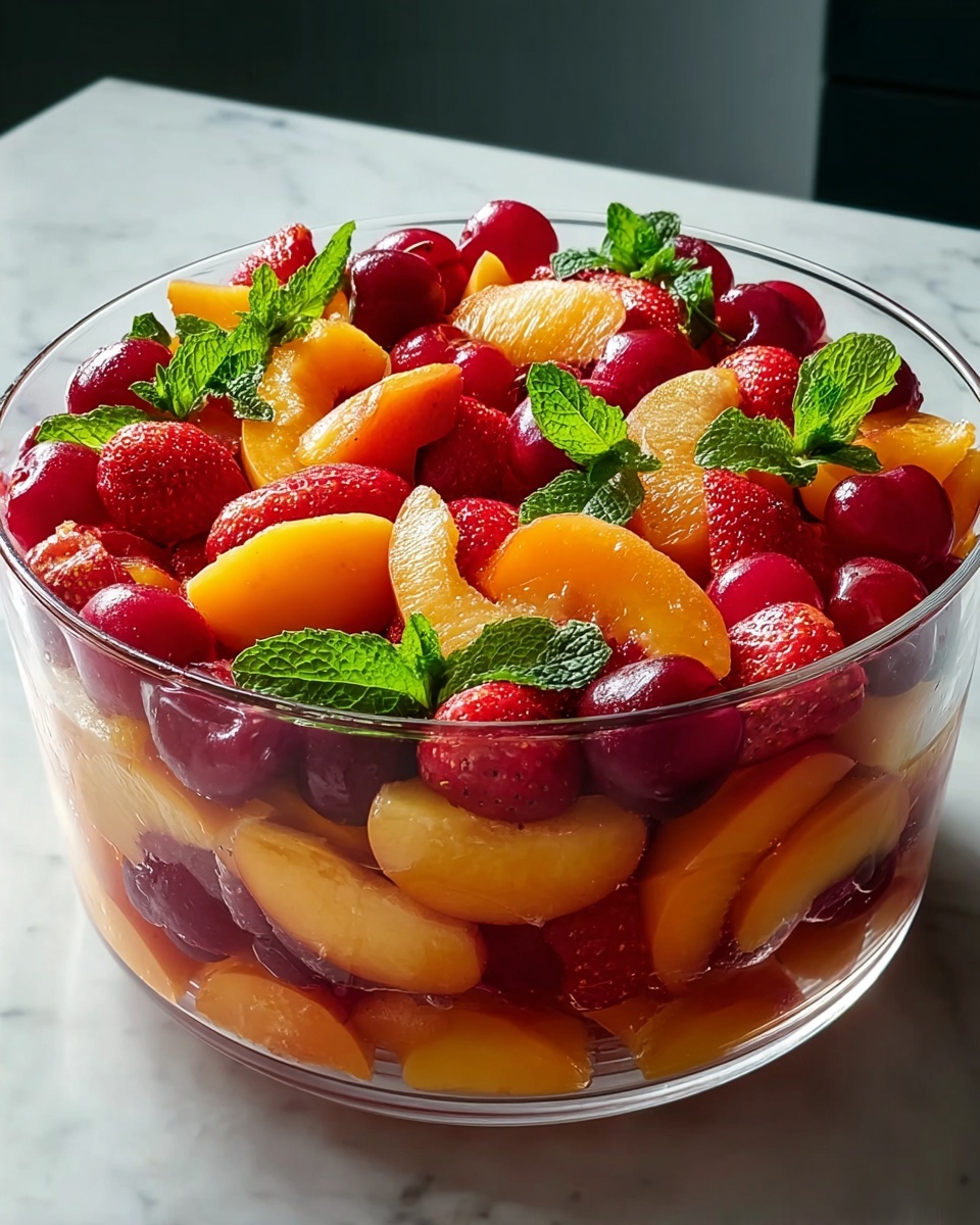 Summer Peach Fruit Salad: A Refreshing Recipe for Hot Days Recipe - Recipe Image