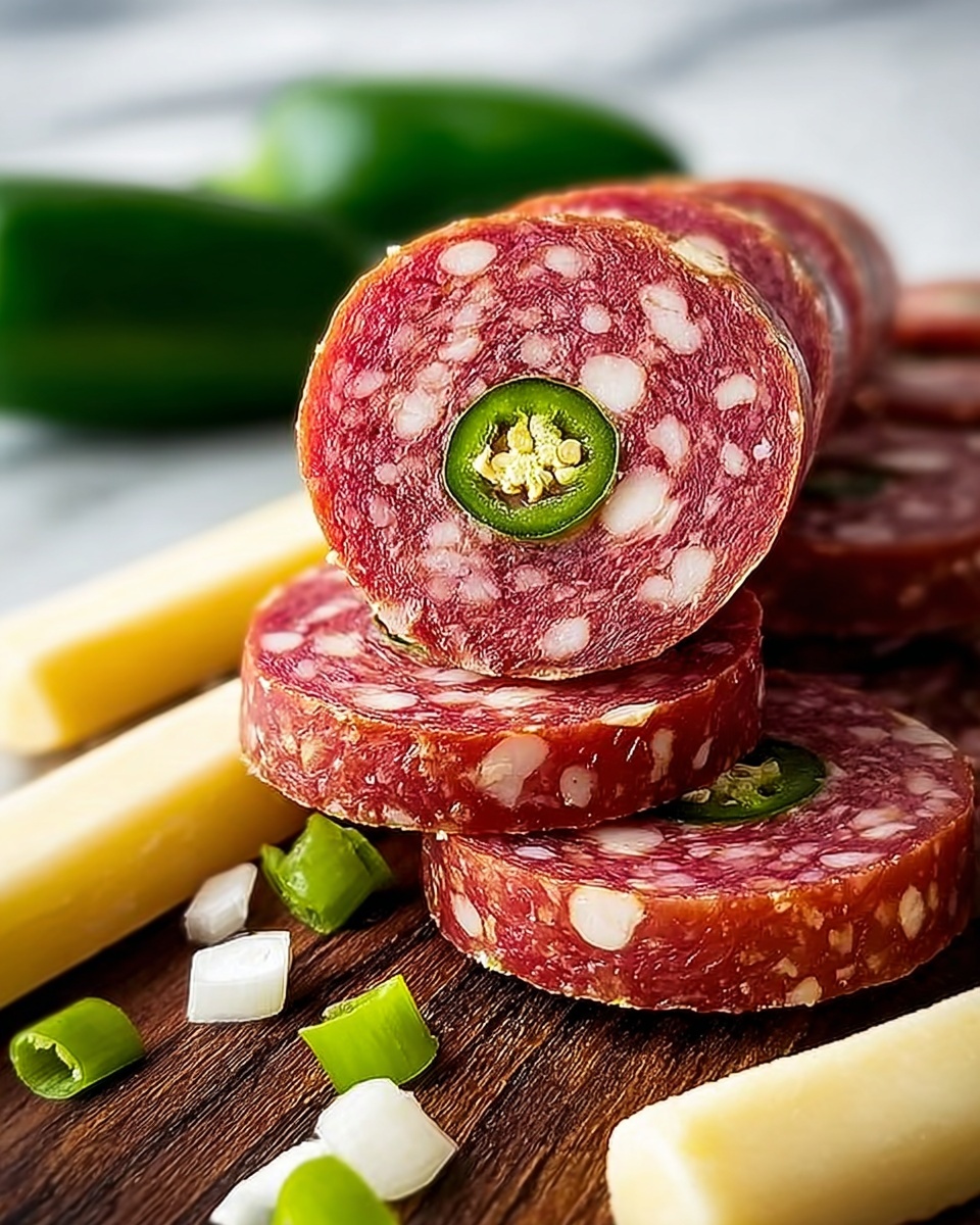 Jalapeño and Pepper Jack Summer Sausage: A Spicy, Savory Snack Favorite Recipe - Recipe Image