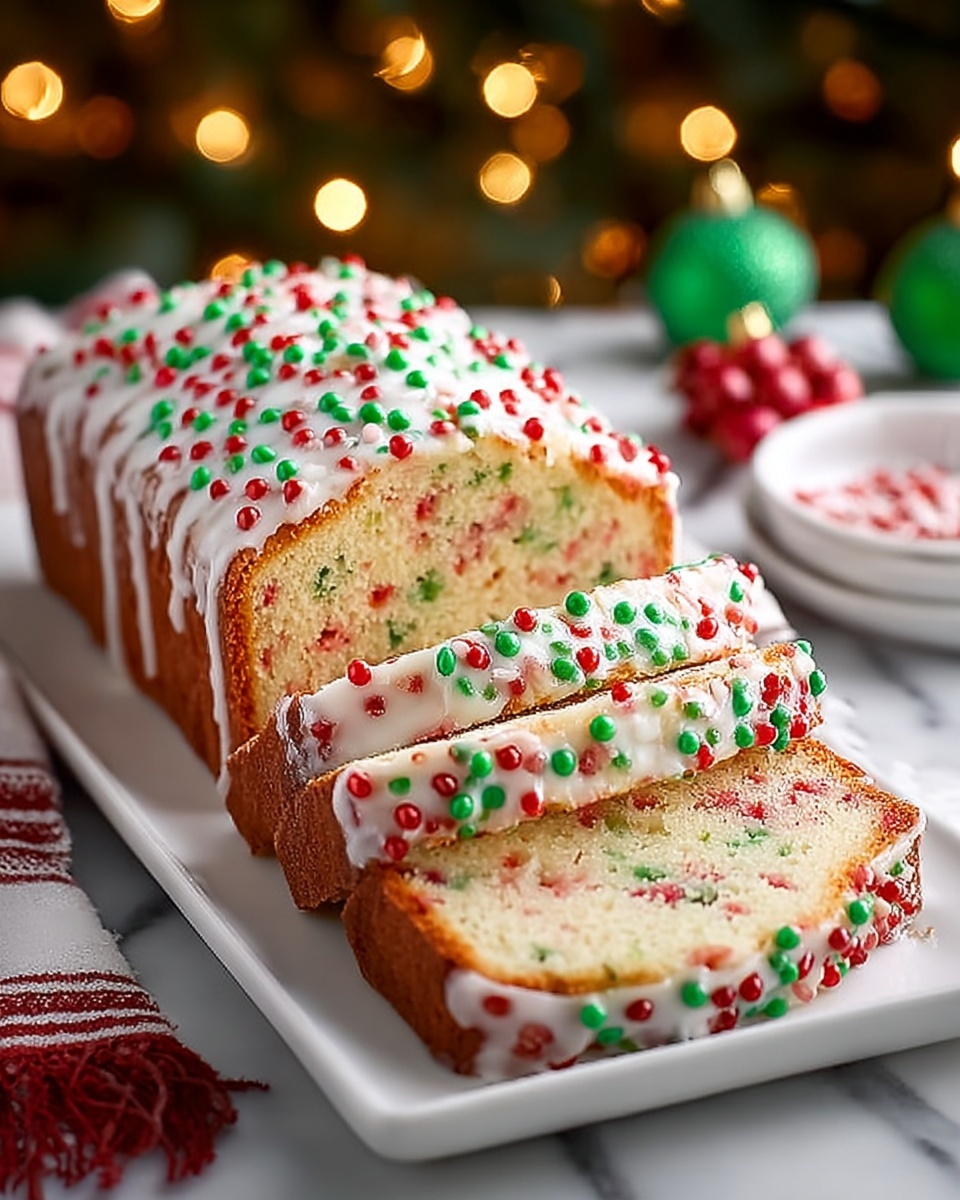 Christmas Sprinkle Buttermilk Bread Recipe - Recipe Image