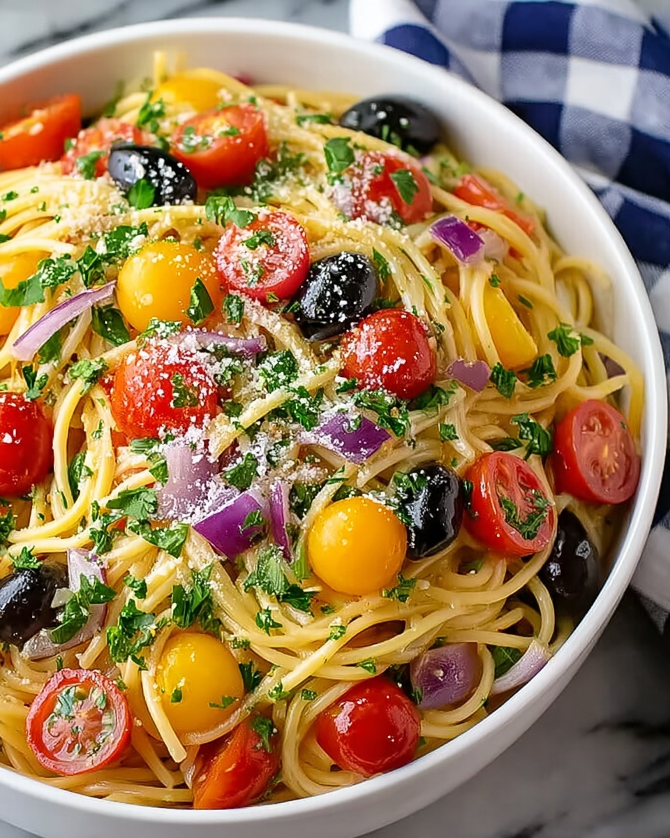 Spaghetti Salad – A Refreshing and Flavorful Side Dish Recipe - Recipe Image