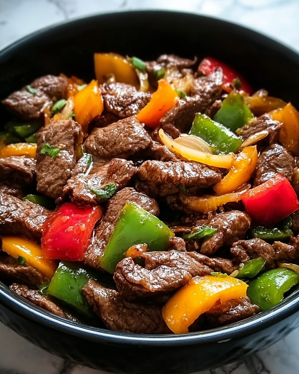 Crockpot Pepper Steak – A Savory and Tender Meal Made Easy Recipe - Recipe Image