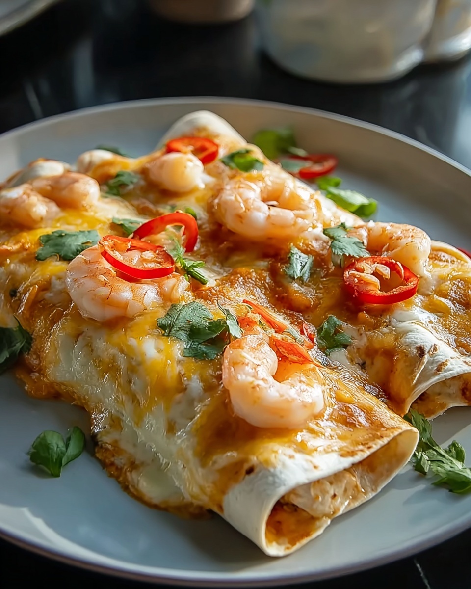 Creamy Shrimp Enchiladas Recipe - Recipe Image