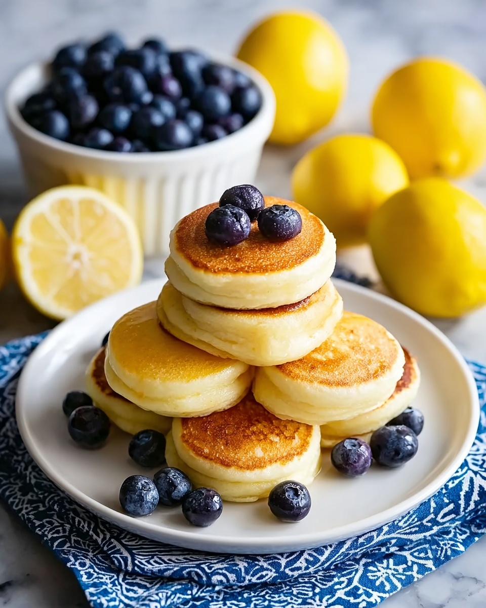 Bright and Fluffy Lemon Blueberry Pancake Bites Recipe - Recipe Image