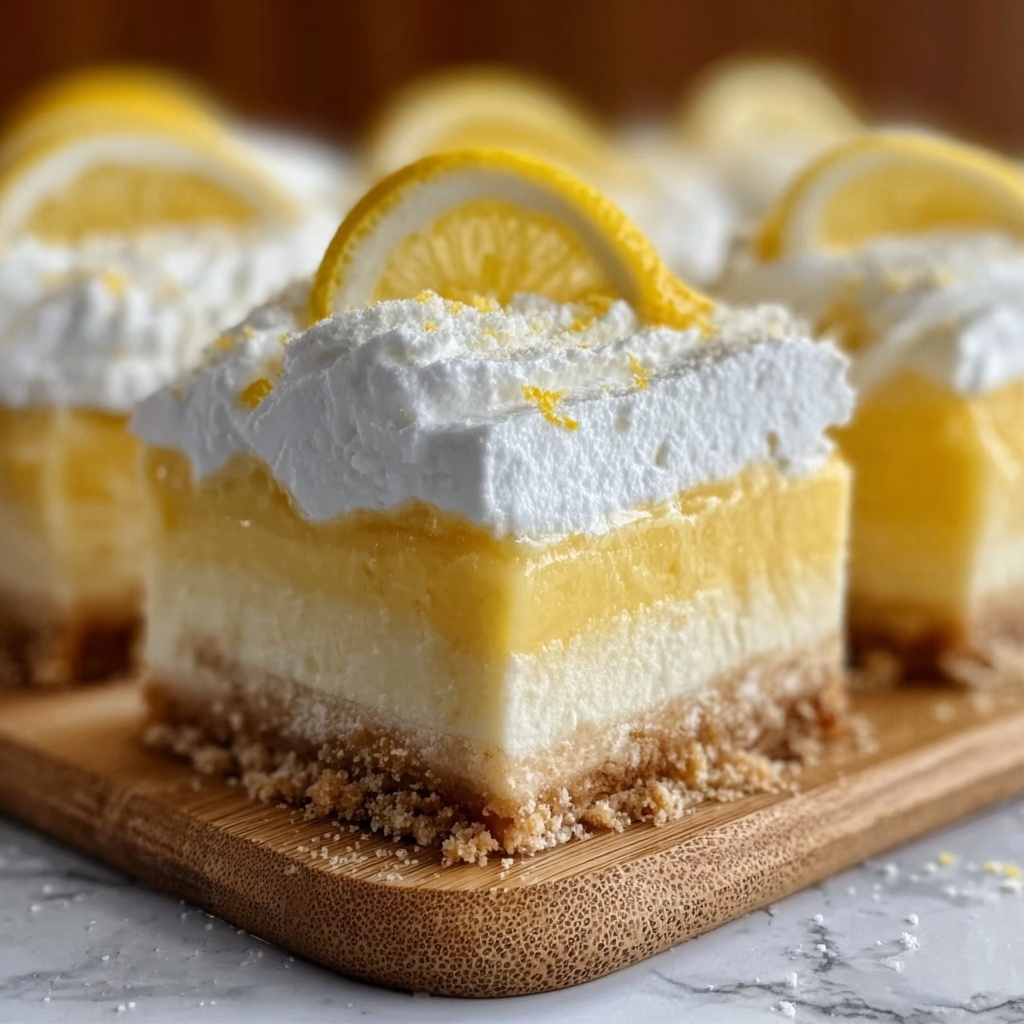 Zesty Lemon Cream Squares Recipe - Recipe Image