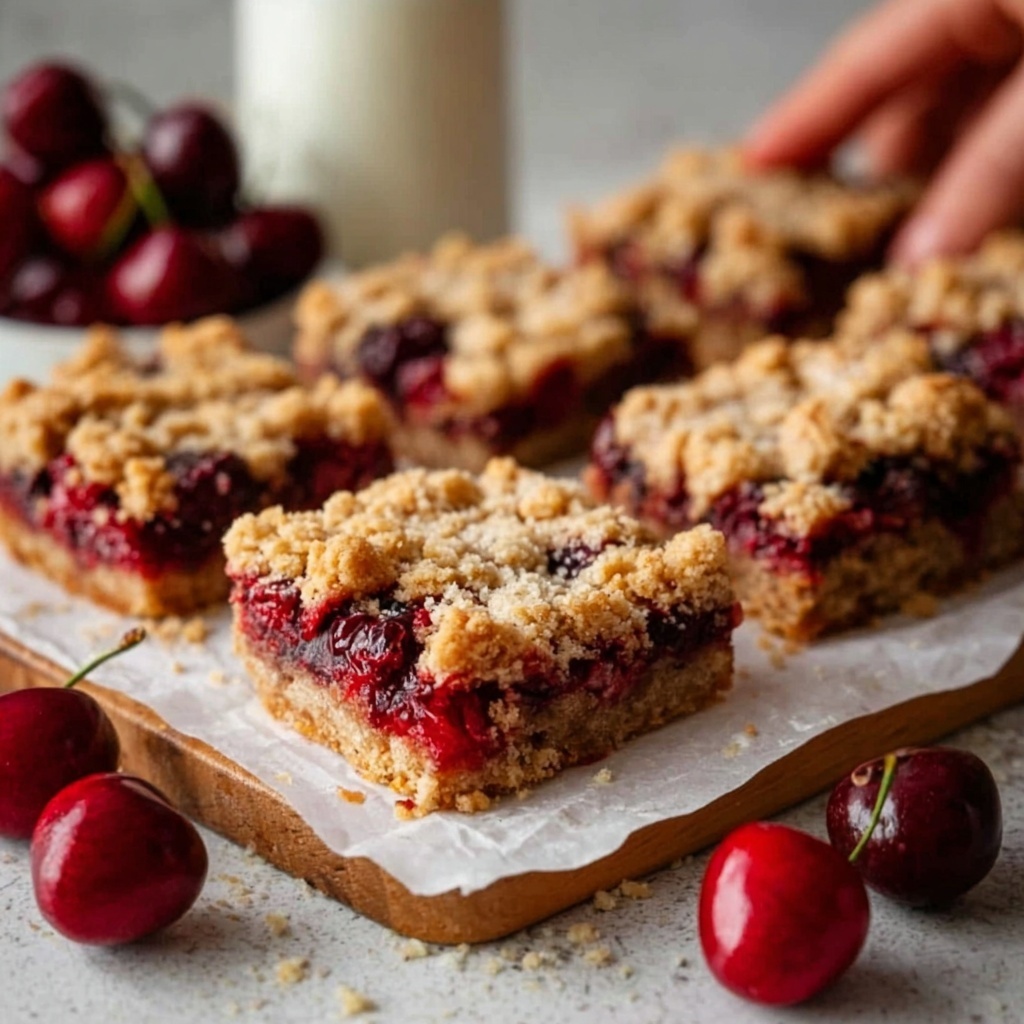Cherry Crumble Bars Recipe - Recipe Image