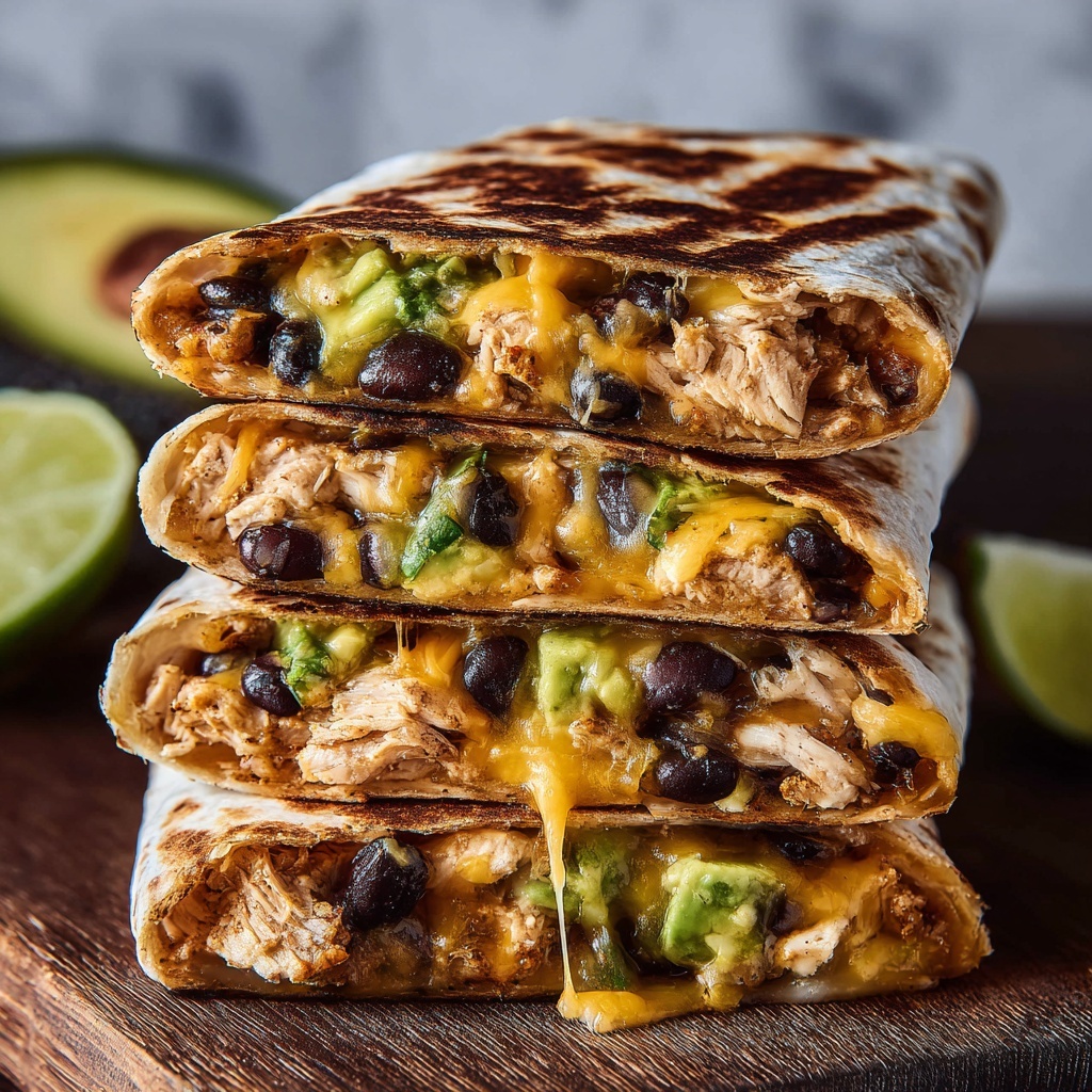 Southwest Chicken Folded Wraps Recipe - Recipe Image