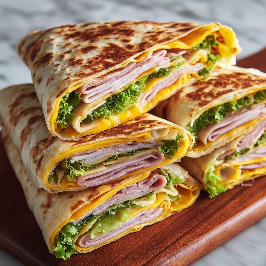 Turkey & Cheese Folded Wraps Recipe - Recipe Image