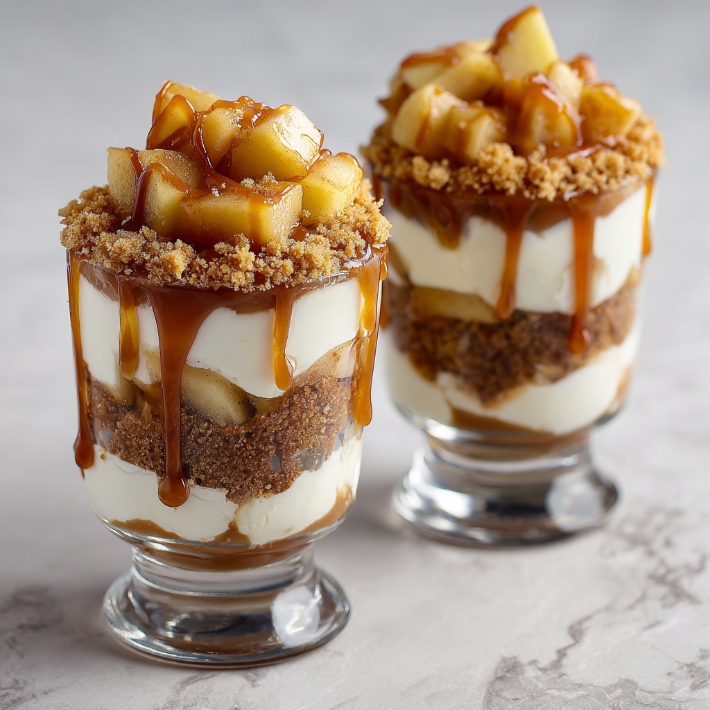 Caramel Apple Cheesecake Parfaits Recipe - Recipe Image